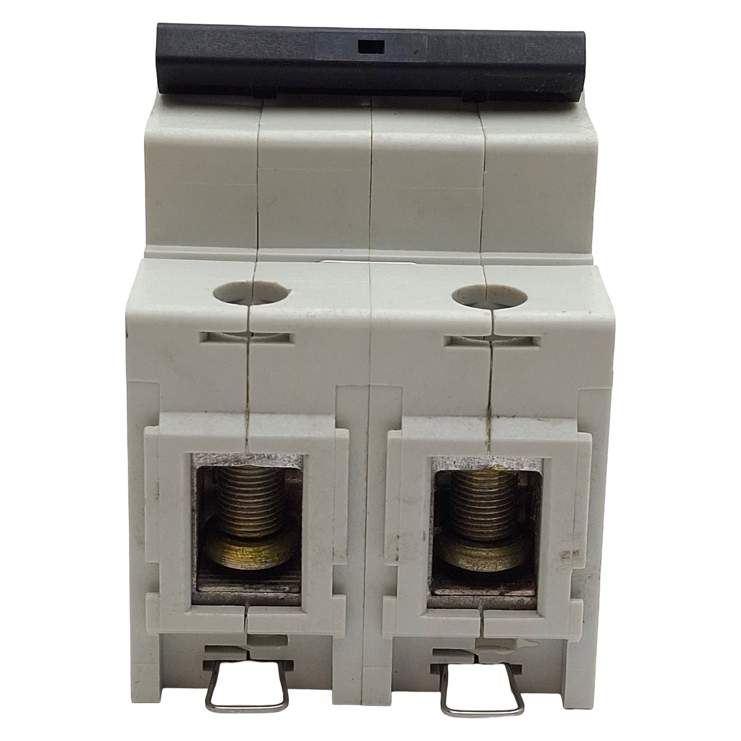Used AEG Elfa E882S D63 Circuit Breaker, 2-Pole, D-Curve, 63A 415VAC, DIN Rail