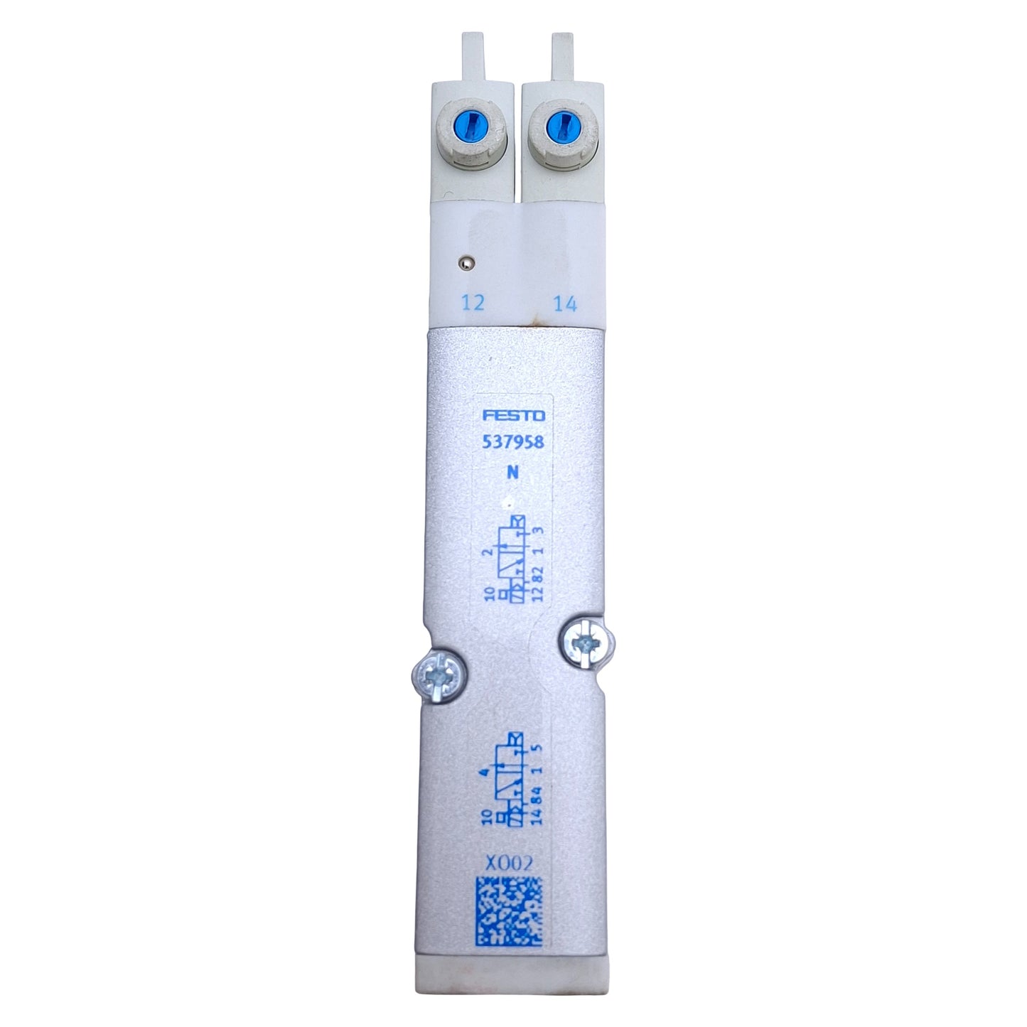 Used Festo VMPA2-M1H-N-PI 537958 Solenoid Valve 2x3/2-Way, Monostable, 24VDC Coil