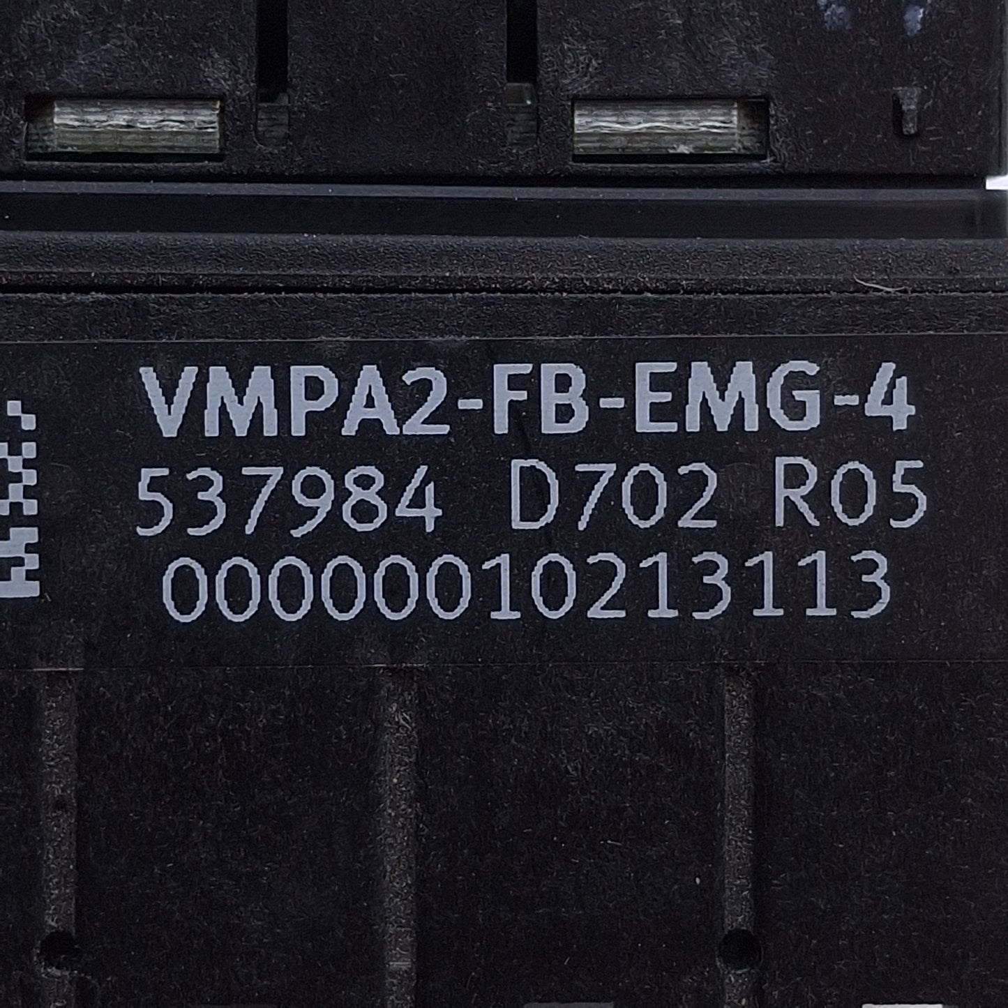 Used Festo VMPA2-FB-EMG-4 537984 Electronics Module 2 Positions, 4 Valve Coils