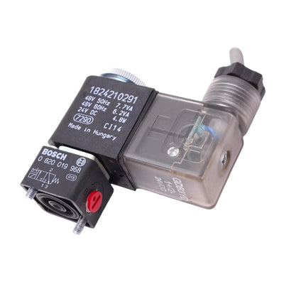 Used Aventics 1824210291 Solenoid Valve Coil, CO1 Form B, 24VDC/48VAC Coil