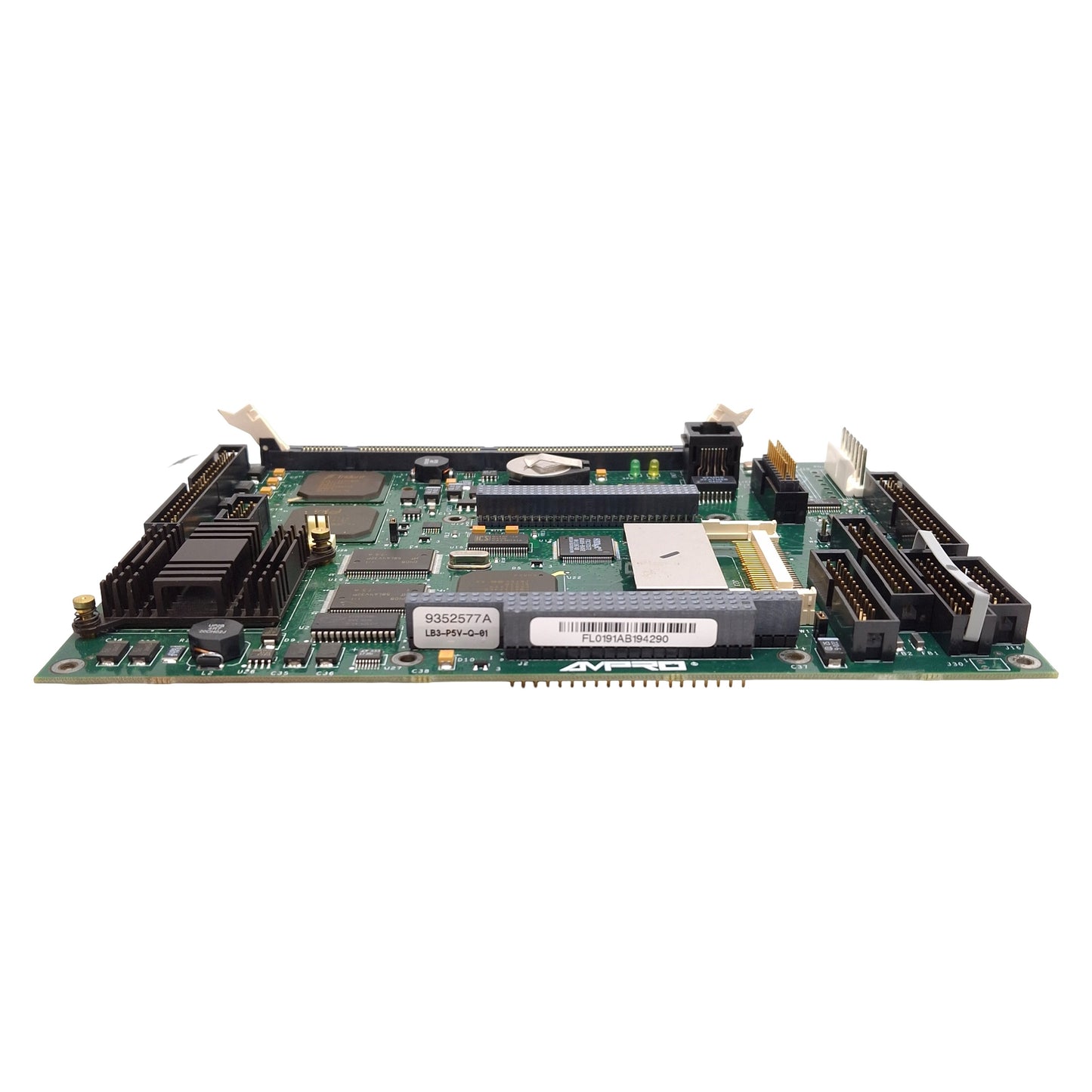 Used Ampro LB3-P5V-Q-01 9352577A Industrial Motherboard, CF Card Slot, 168-Pin DIMM