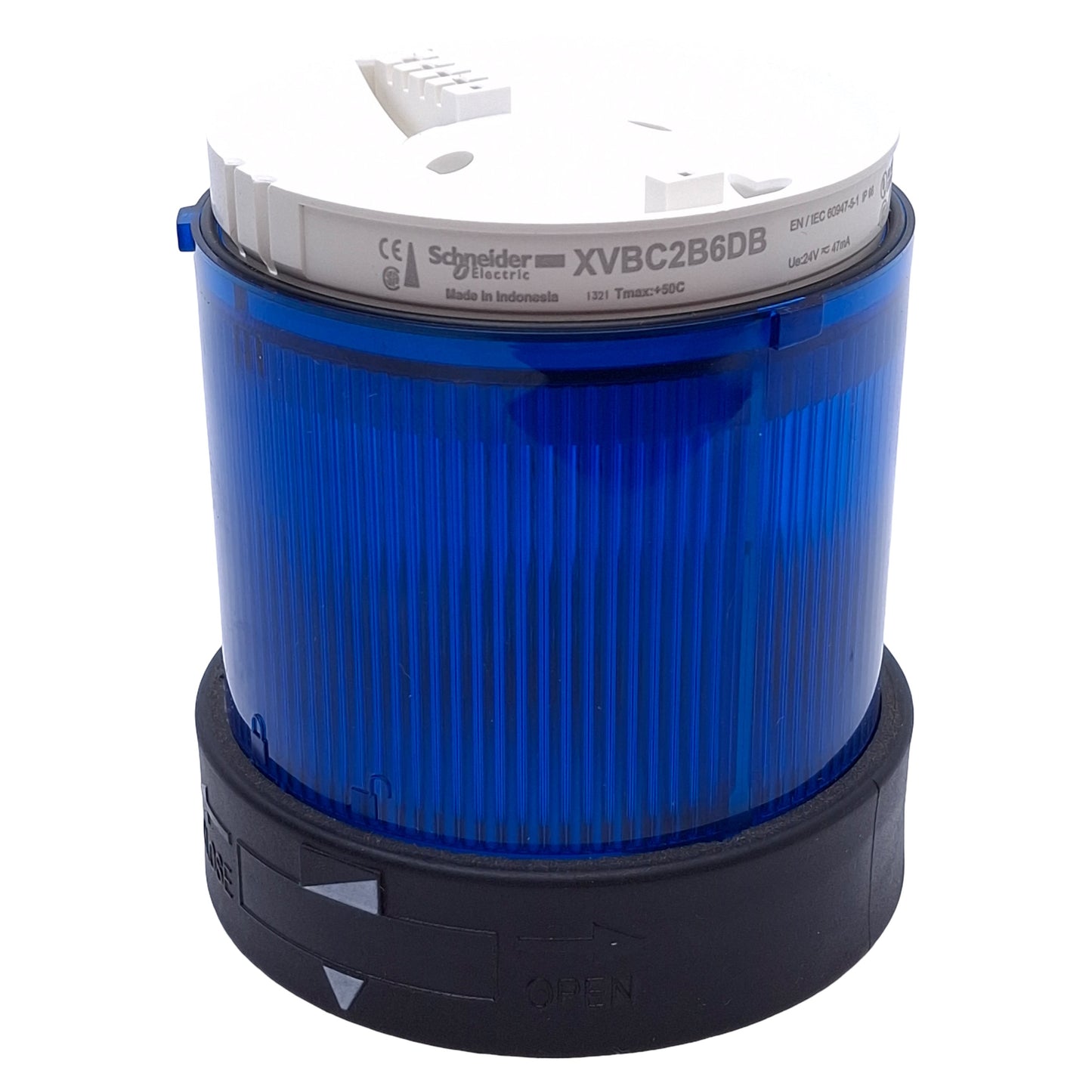 Used Schneider Electric XVBC2B6DB Light Tower Indicator Bank, Blue, ø70mm, 24VAC/DC