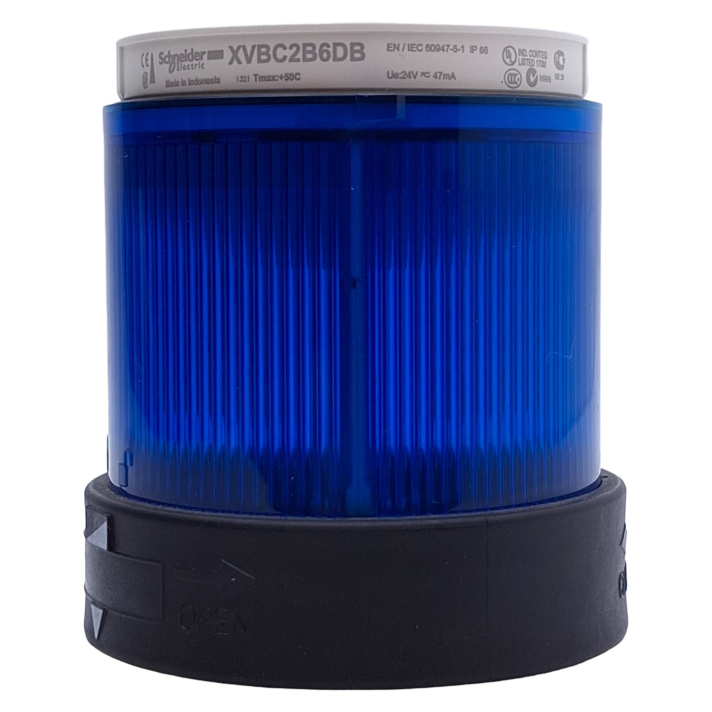 Used Schneider Electric XVBC2B6DB Light Tower Indicator Bank, Blue, ø70mm, 24VAC/DC