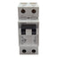 Used Siemens 5SX22 C8 Circuit Breaker, 2-Pole, C-Curve, 8A 480VAC, DIN Rail
