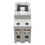 Used Siemens 5SX22 C8 Circuit Breaker, 2-Pole, C-Curve, 8A 480VAC, DIN Rail