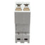 Used Siemens 5SX22 C8 Circuit Breaker, 2-Pole, C-Curve, 8A 480VAC, DIN Rail