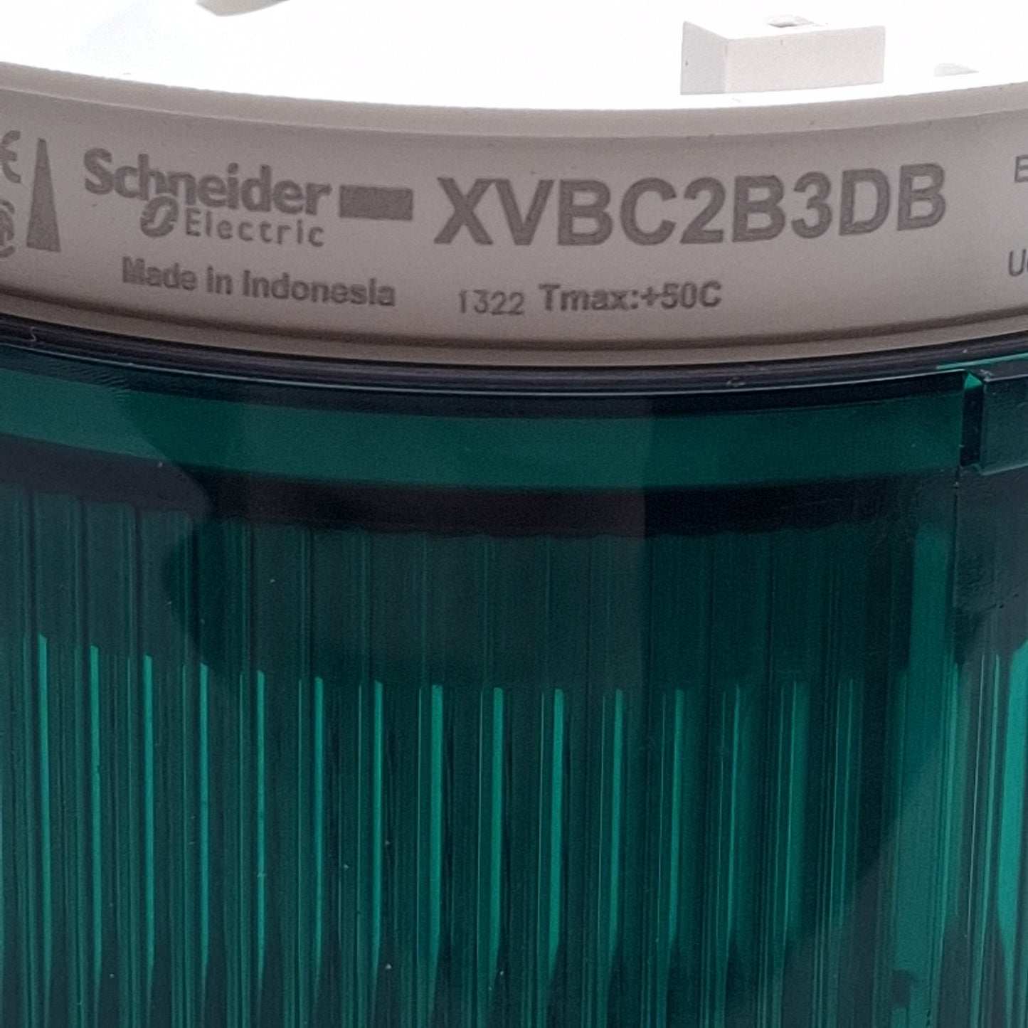 Used Schneider Electric XVBC2B3DB Light Tower Indicator Bank, Green, ø70mm, 24VAC/DC