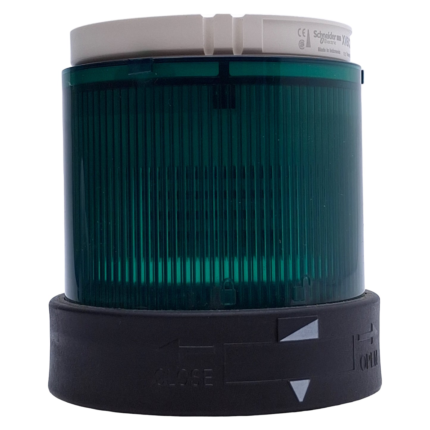 Used Schneider Electric XVBC2B3DB Light Tower Indicator Bank, Green, ø70mm, 24VAC/DC