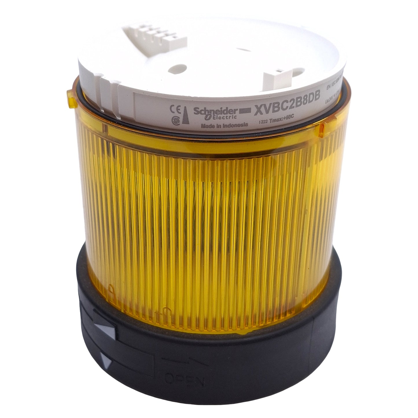 Used Schneider Electric XVBC2B8DB Light Tower Indicator Bank, Yellow, ø70mm, 24VAC/DC