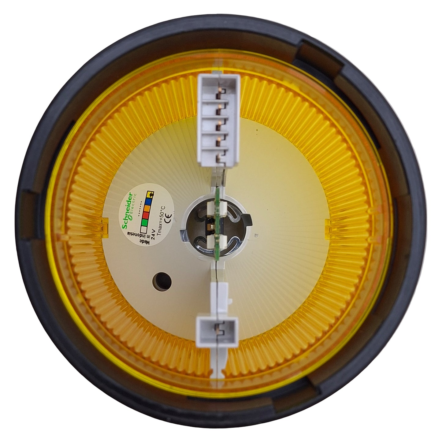 Used Schneider Electric XVBC2B8DB Light Tower Indicator Bank, Yellow, ø70mm, 24VAC/DC