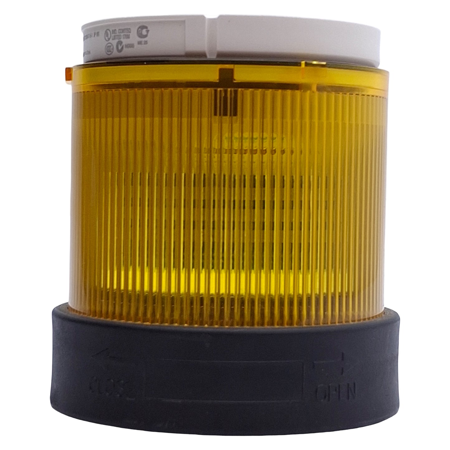 Used Schneider Electric XVBC2B8DB Light Tower Indicator Bank, Yellow, ø70mm, 24VAC/DC