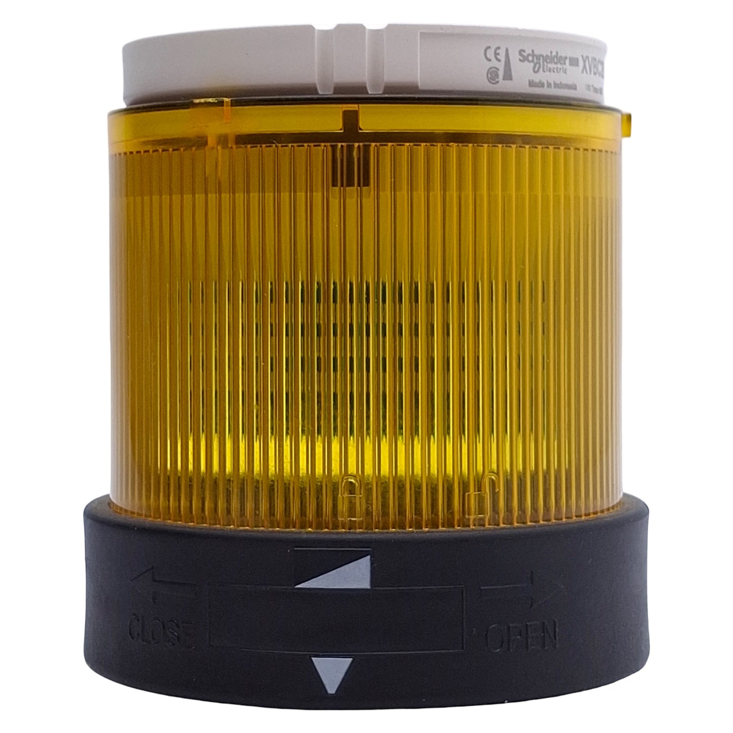 Used Schneider Electric XVBC2B8DB Light Tower Indicator Bank, Yellow, ø70mm, 24VAC/DC