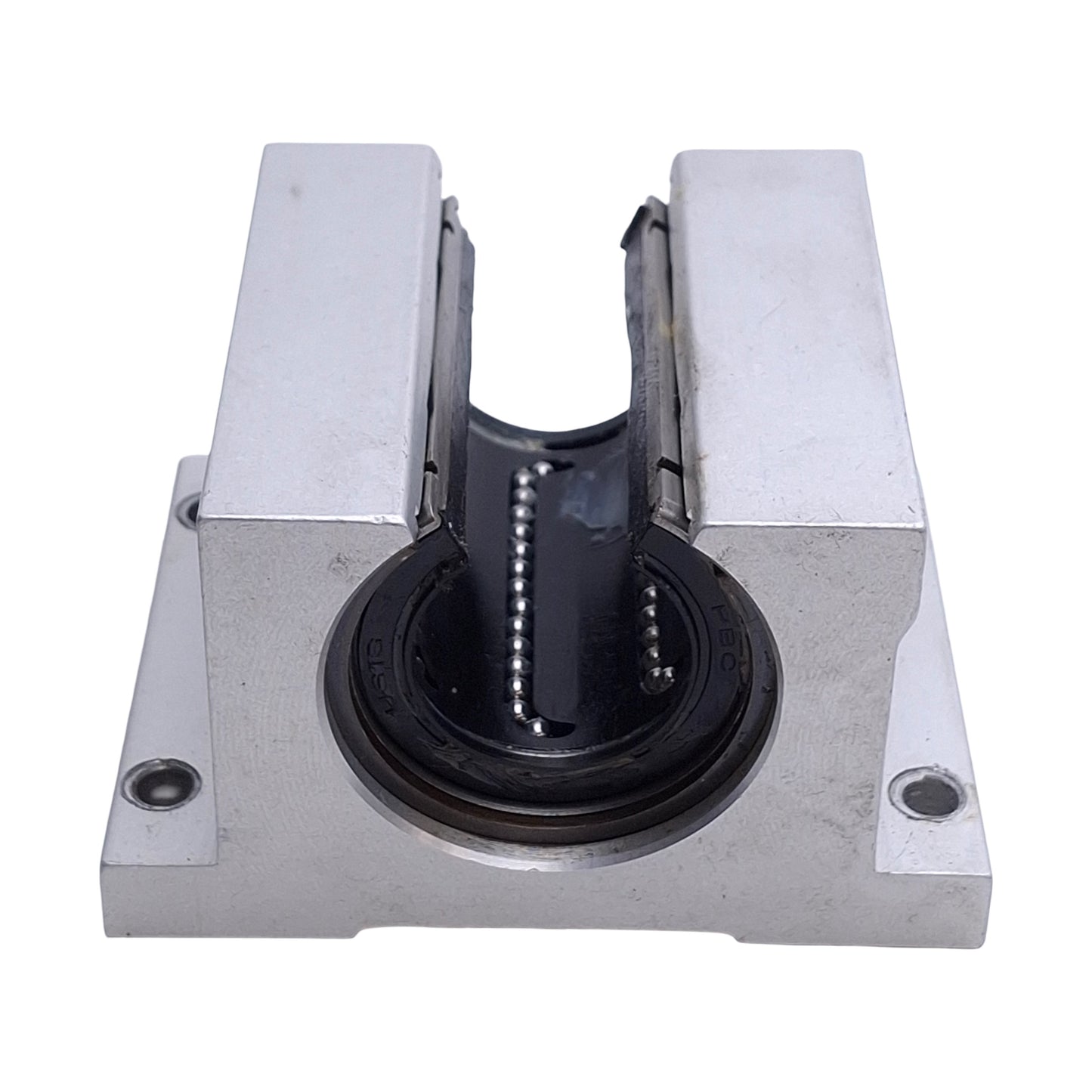 Used Linear Rod Pillow Block Ball Bearing Assembly, ø1in x 2.5in Length, Alu Housing