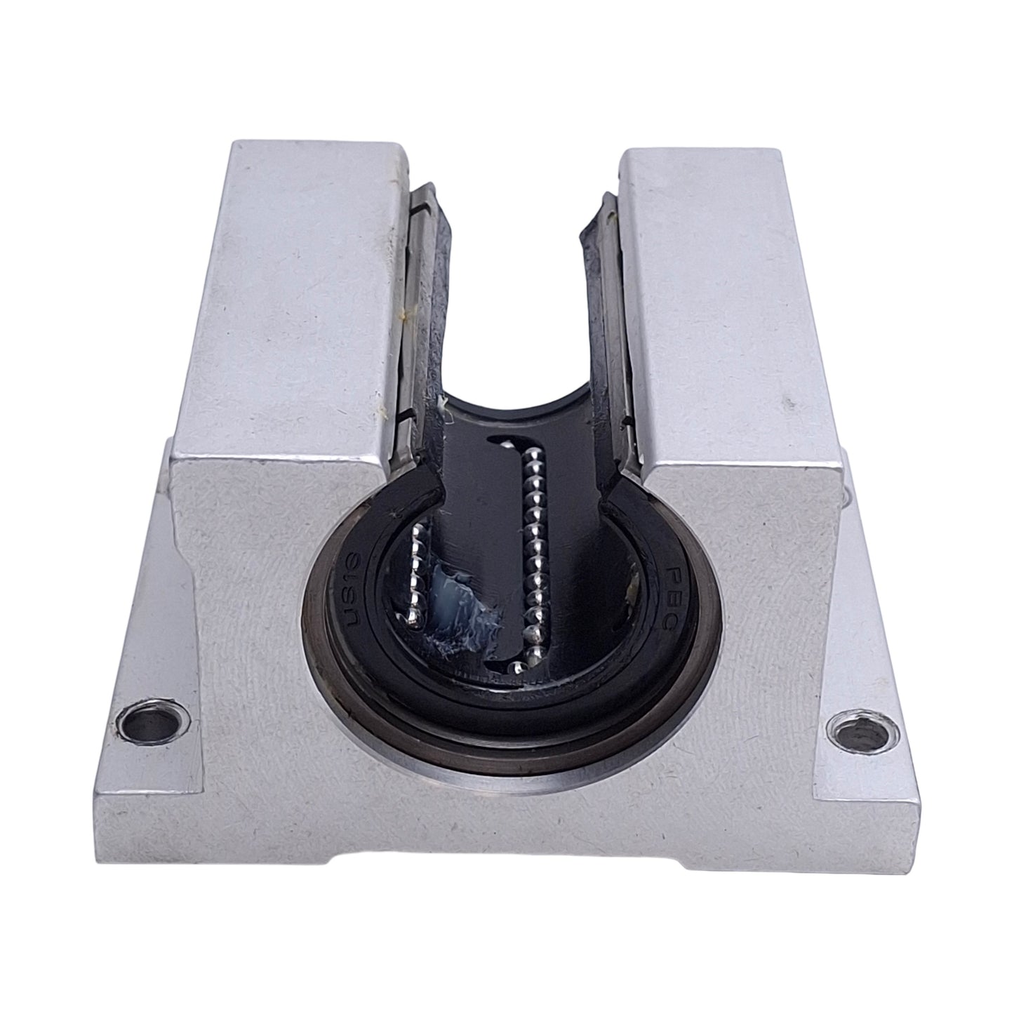 Used Linear Rod Pillow Block Ball Bearing Assembly, ø1in x 2.5in Length, Alu Housing