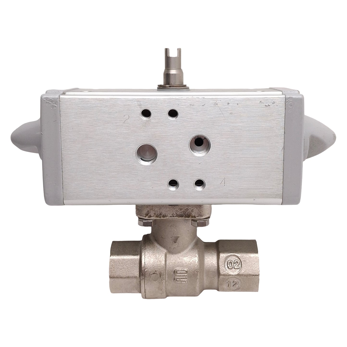 Used Festo VZPR-BPD-22-R12 540512 Ball Valve Actuator, 2-Way, 1-8.4bar, Rp1/2, G1/8