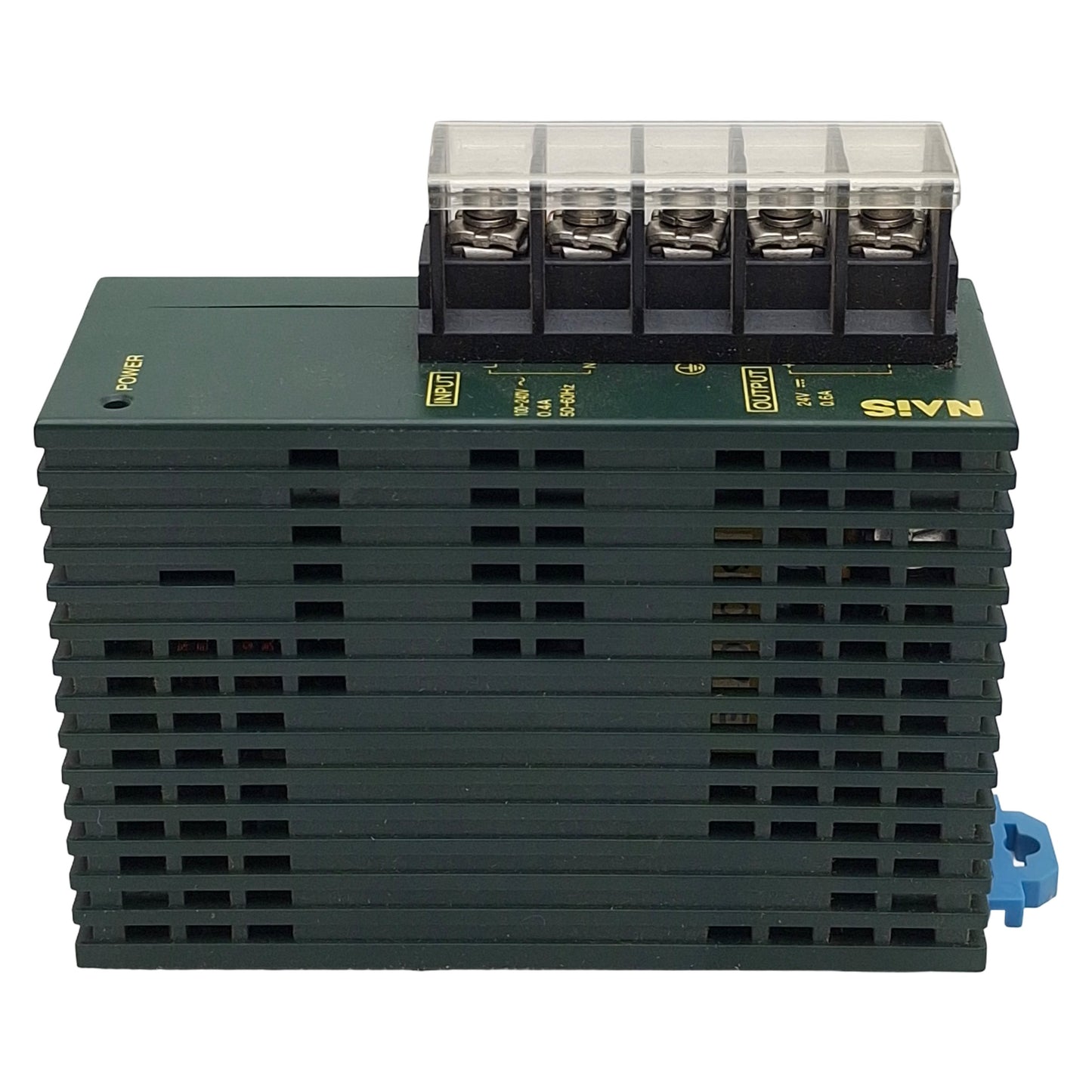 Used Nais FP0-PSA1 Power Supply Unit, 100-240VAC In, 0.6A 24VDC Out, DIN Rail