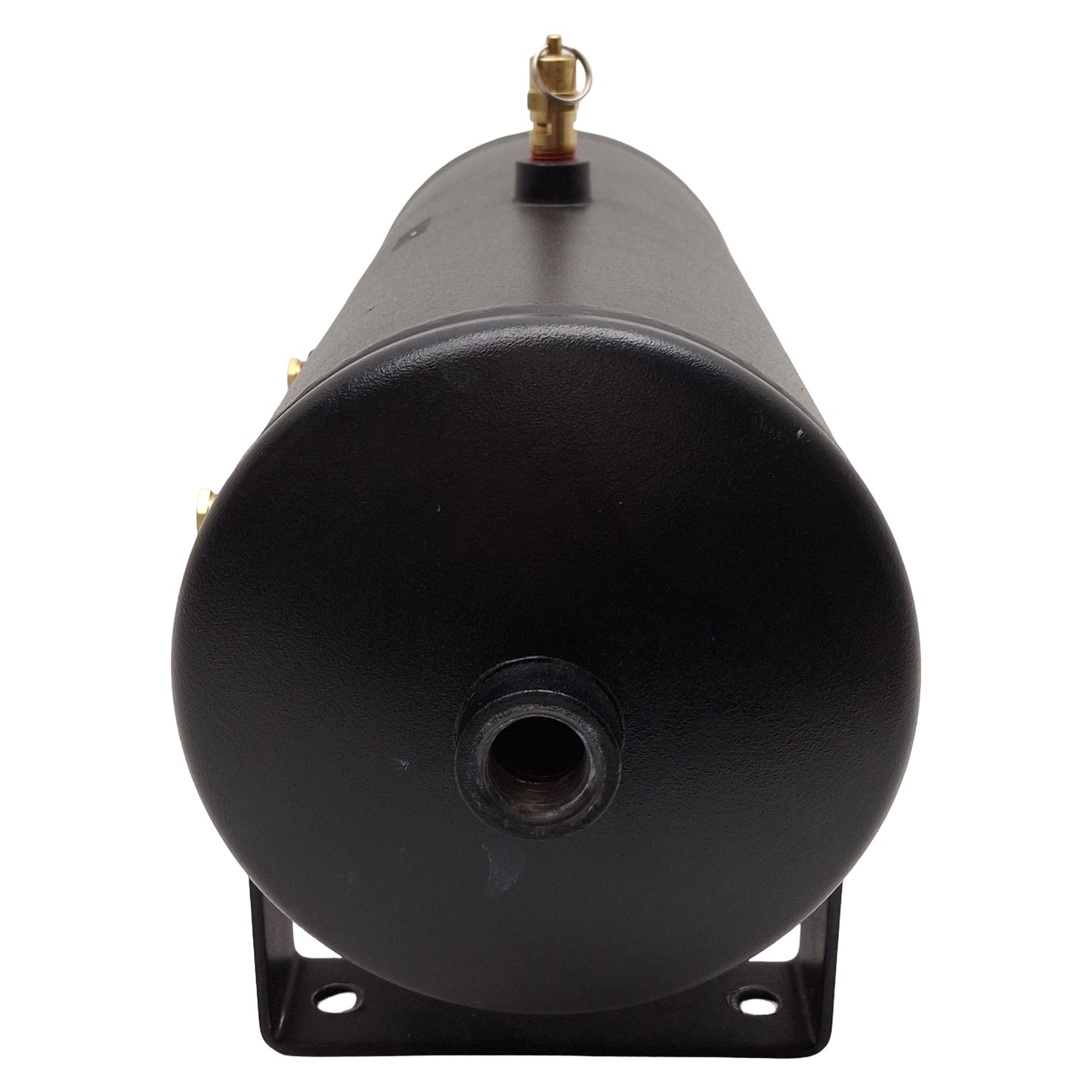 Used Hoosier Tank SAE J10 FMVSS 121 Air Reservoir, ø6in x 16in, 150psi, 1/4 & 1/2 NPT