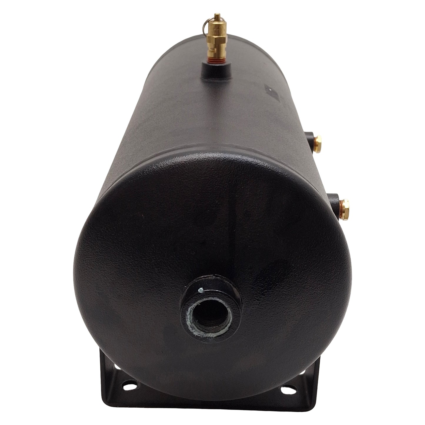 Used Hoosier Tank SAE J10 FMVSS 121 Air Reservoir, ø6in x 16in, 150psi, 1/4 & 1/2 NPT