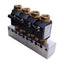 Used Muller Coax Block 3-CFM 08 NC Coaxial Valves & Manifold, 2/2-Way NC, 0-40bar