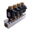 Used Muller Coax Block 3-CFM 08 NC Coaxial Valves & Manifold, 2/2-Way NC, 0-40bar