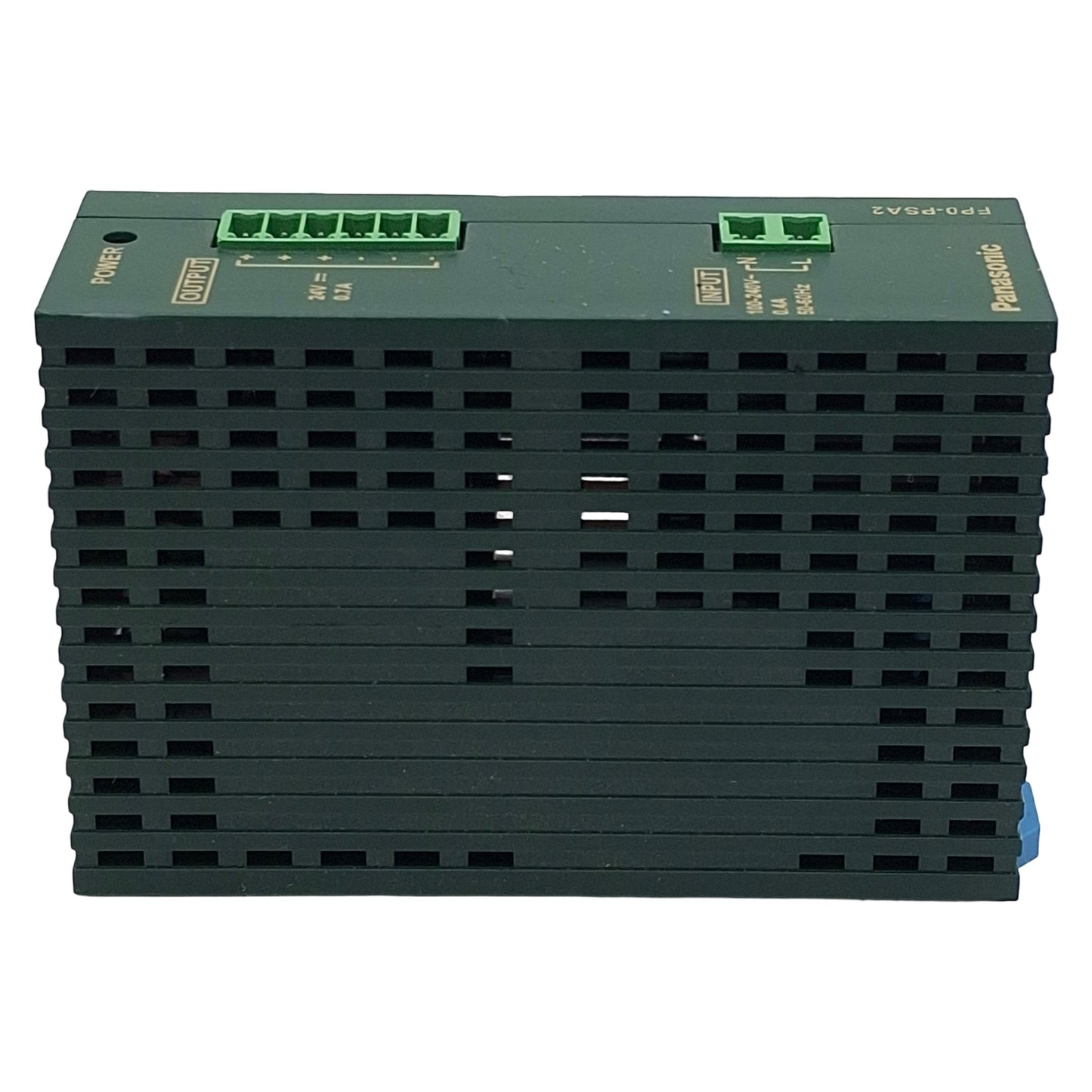 Used Panasonic FP0PSA2 Power Supply Unit, 100-240VAC In, 0.7A 24VDC Out, DIN Rail