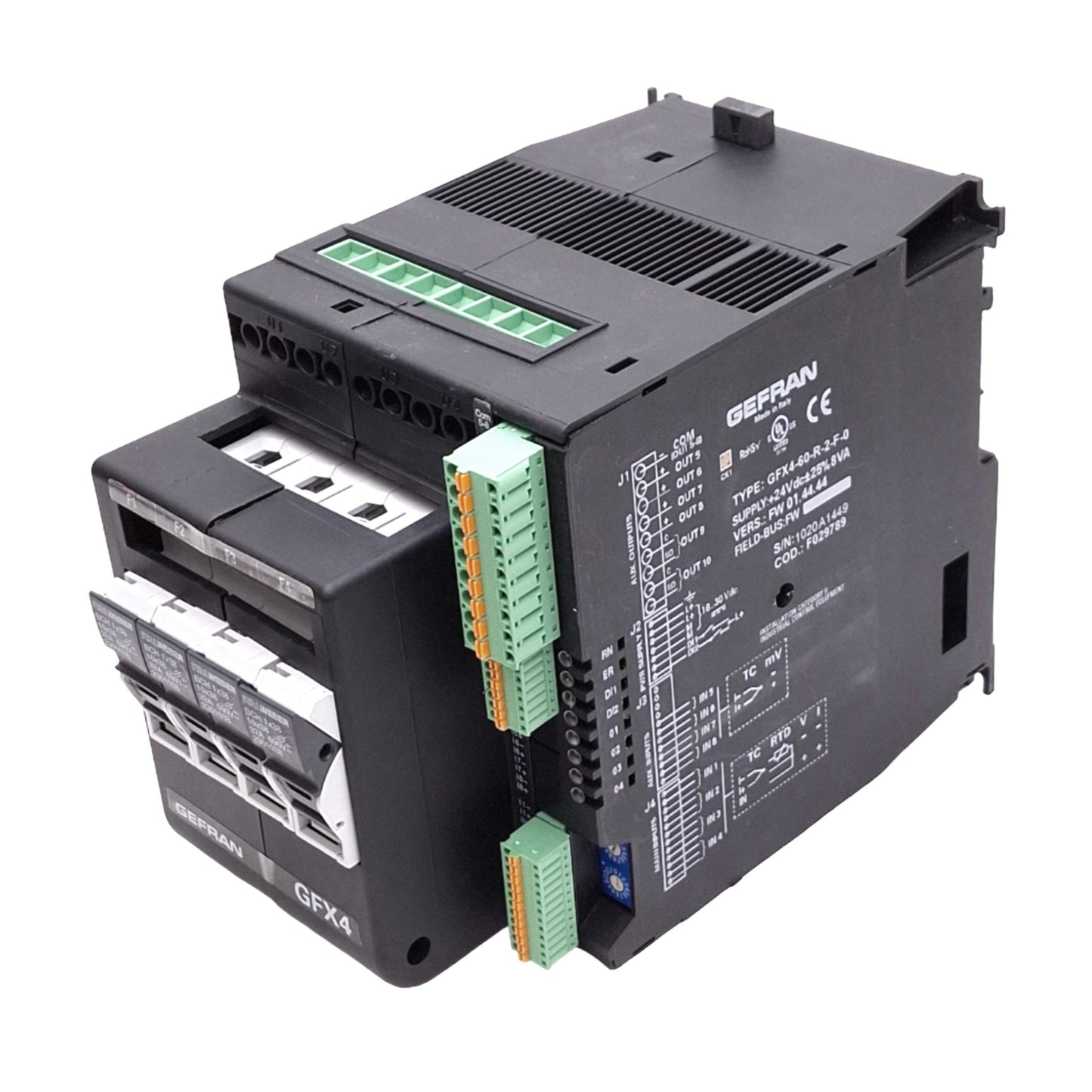 Used Gefran GFX4-60-R-2-F-0 Power Controller, 4-Zone PID SSR, 480VAC 60kW Max