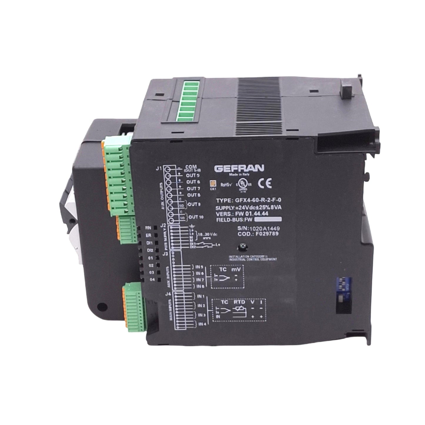 Used Gefran GFX4-60-R-2-F-0 Power Controller, 4-Zone PID SSR, 480VAC 60kW Max