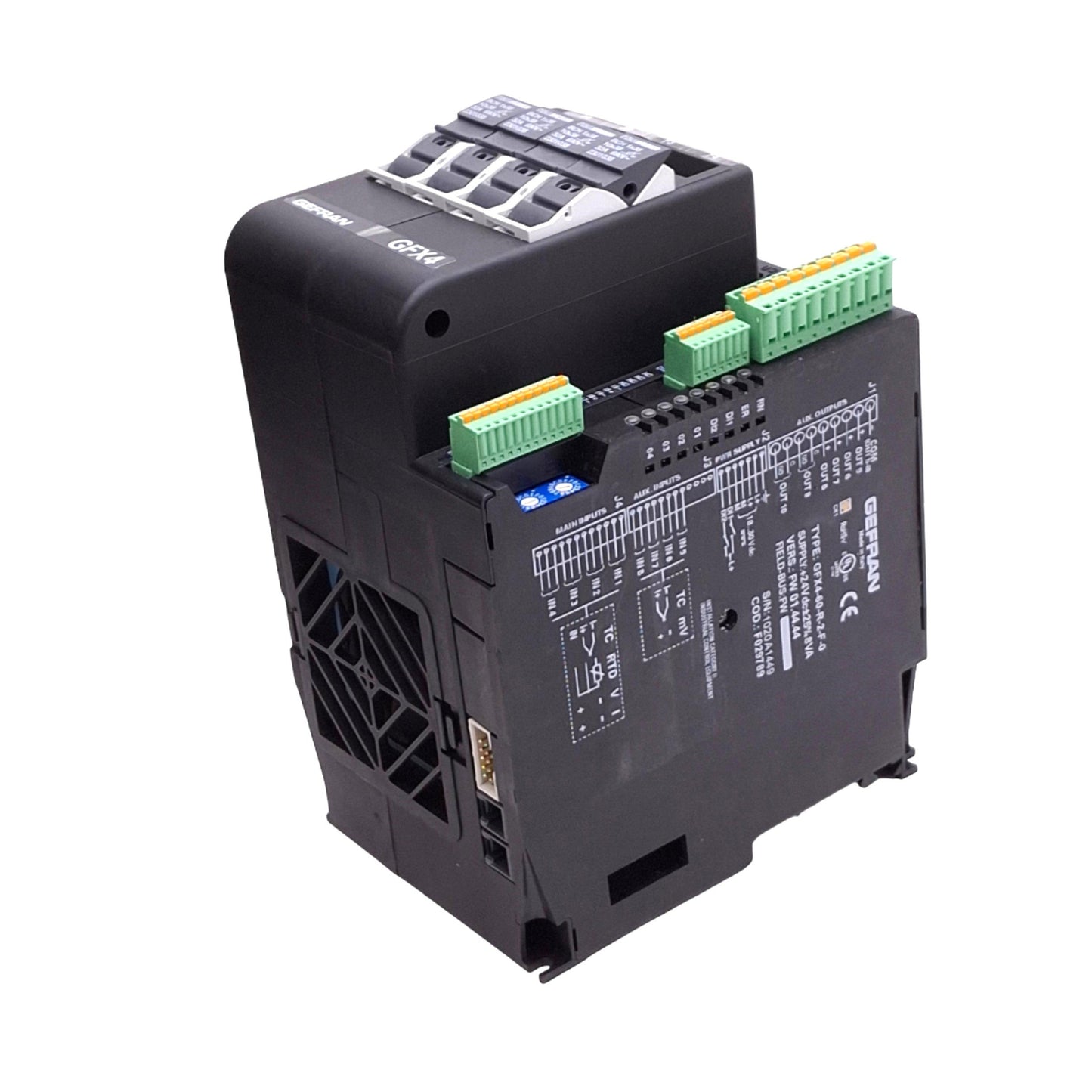 Used Gefran GFX4-60-R-2-F-0 Power Controller, 4-Zone PID SSR, 480VAC 60kW Max