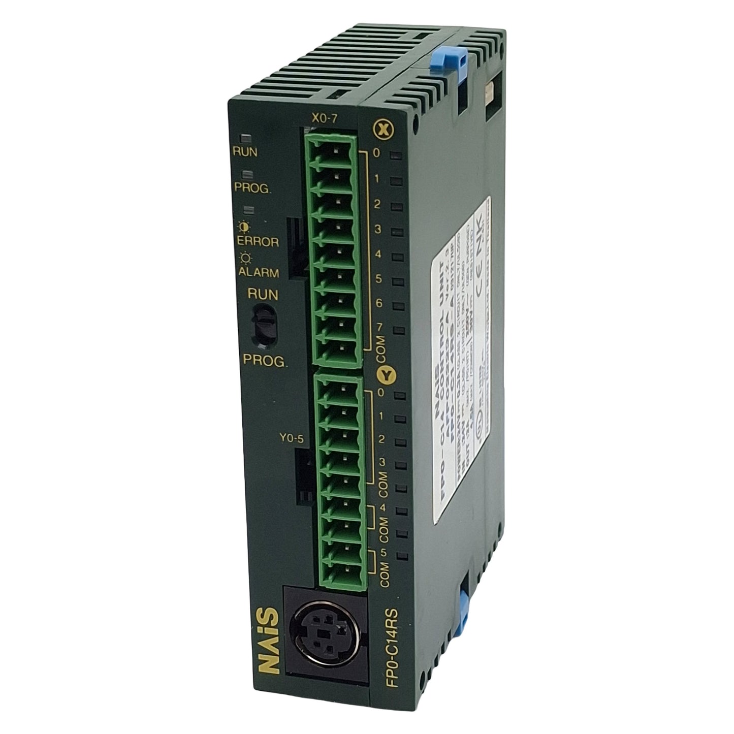 Used NAIS FP0-C14RS-A Control Unit, SPST-NO, 24VDC 0.3A In, 2/4.5A 250VAC/30VDC Out