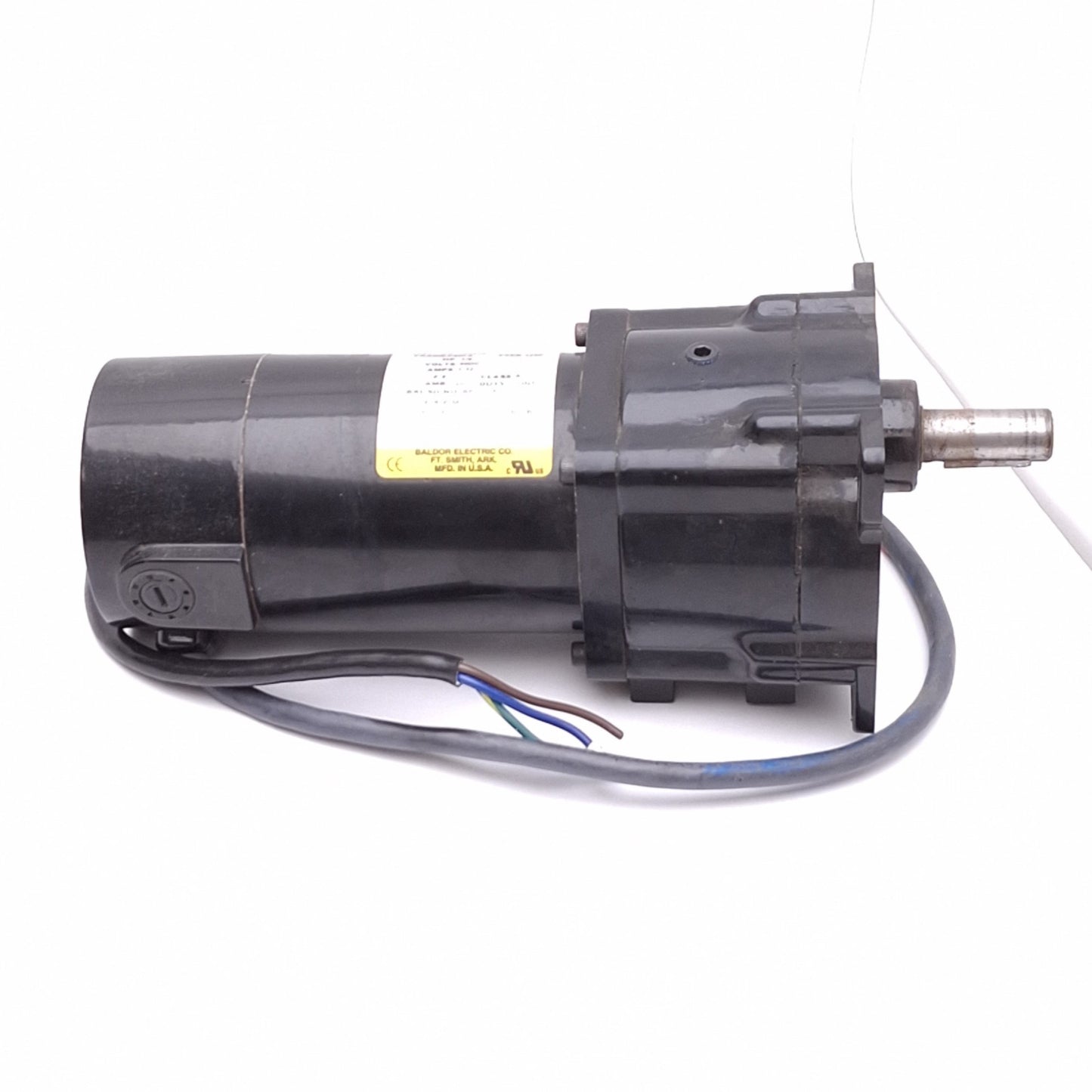 Used Baldor GPP12547 DC Gearmotor, 60:1, 90VDC 1.32A, 42rpm 1/8hp 174in-lbs Max