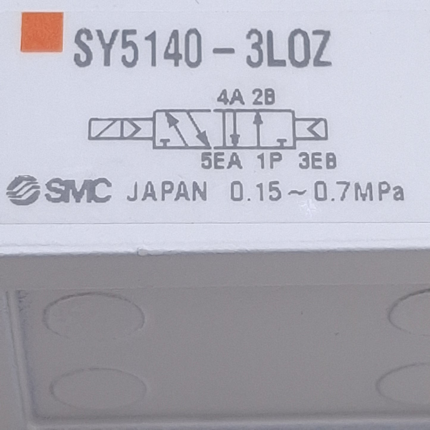 Used SMC SY5140-3LOZ Solenoid Valve 2-Position Single, 0.15-0.7MPa Range, 110VAC Coil