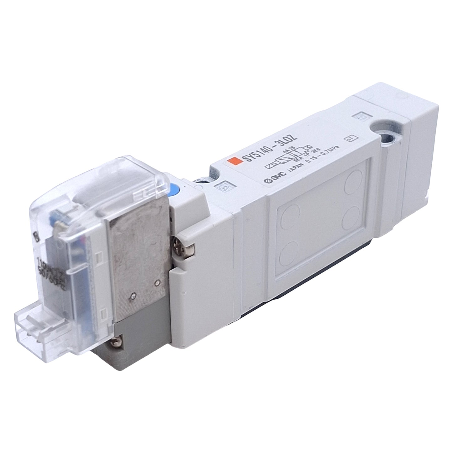 Used SMC SY5140-3LOZ Solenoid Valve 2-Position Single, 0.15-0.7MPa Range, 110VAC Coil