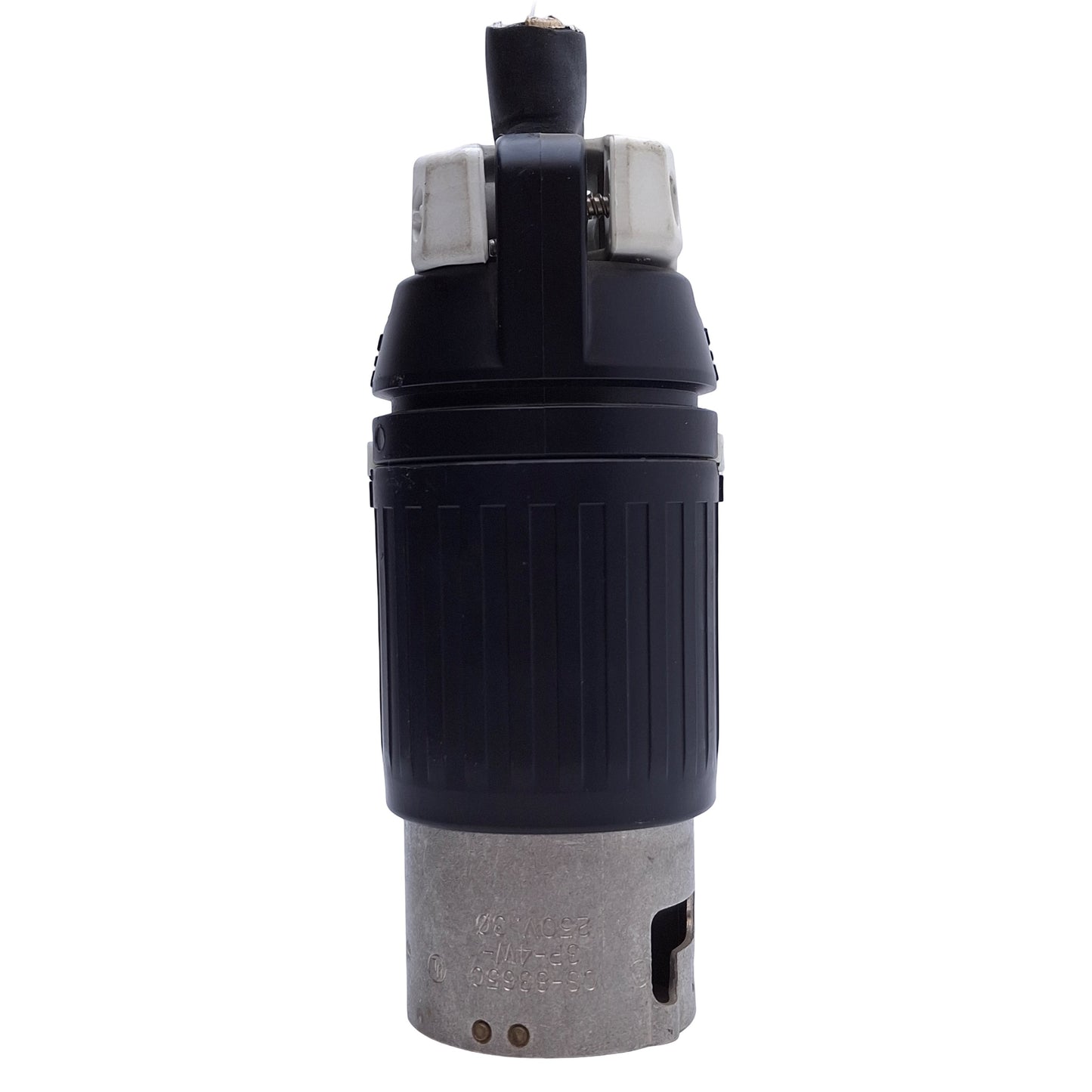 Used Hubbell CS8365C Twist-Lock Male Plug, 3-Phase 250VAC 50A, 3-Pole, Screw Terminal