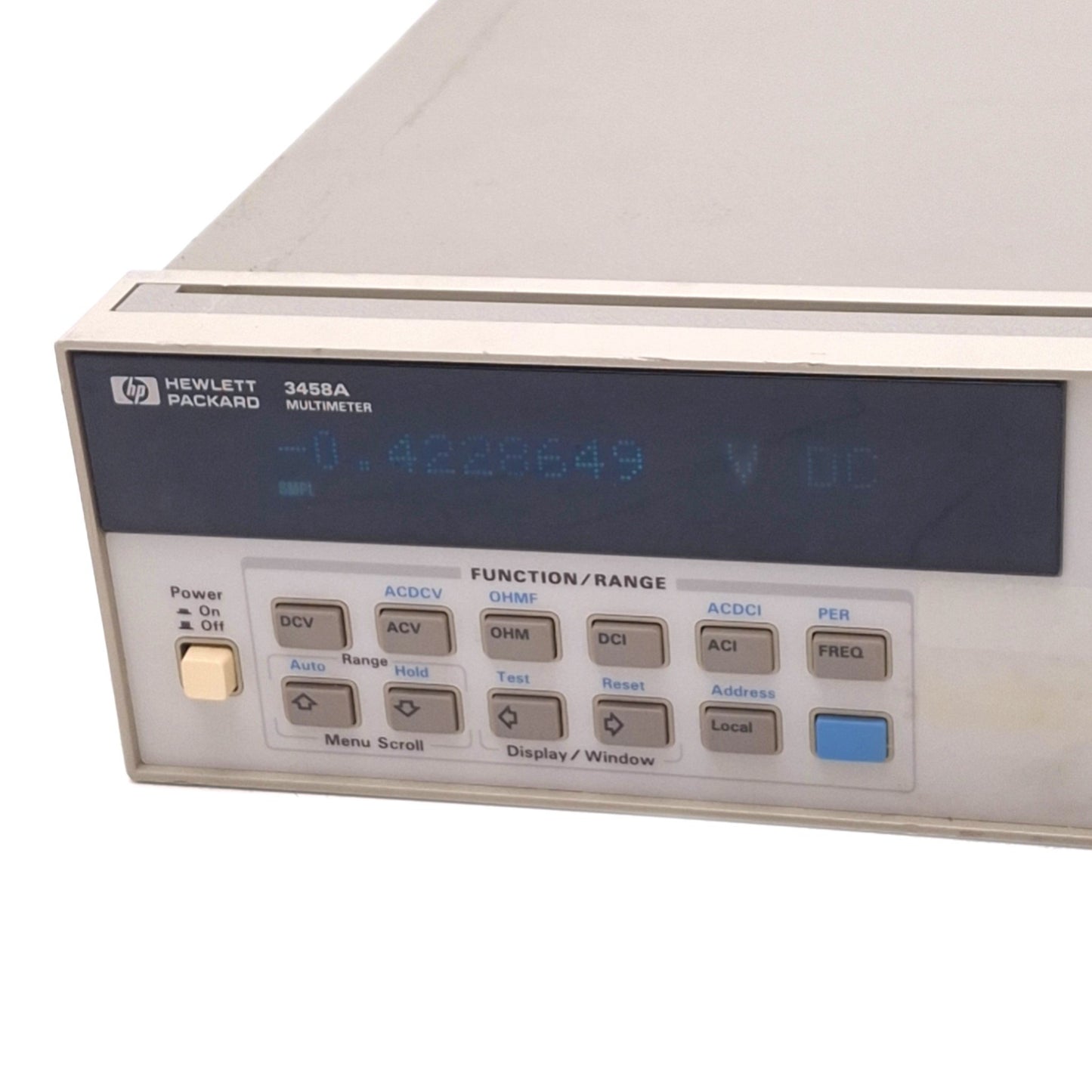 Used HP 3458A Multimeter, 8-1/2 Digit, 10nV-1000V DC, 10µV-700V AC, GPIB IEEE-488