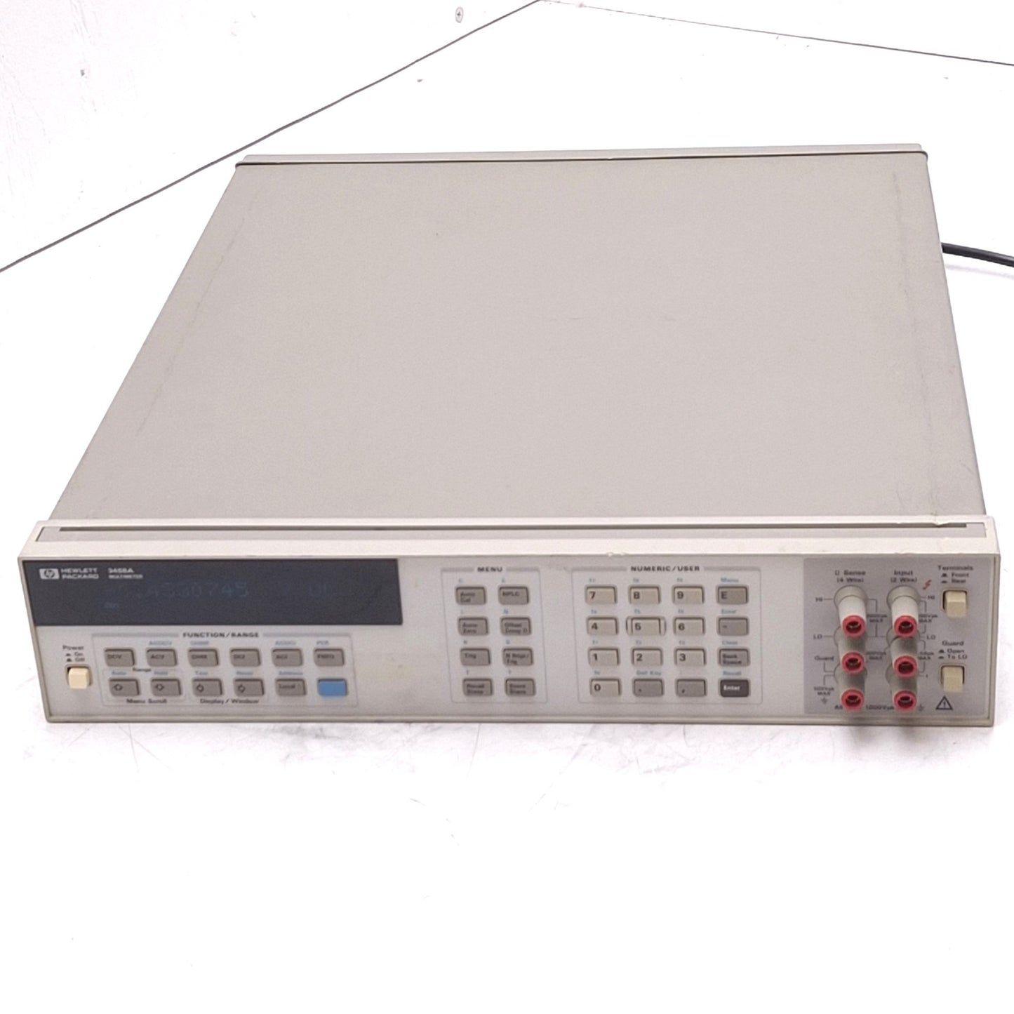Used HP 3458A Multimeter, 8-1/2 Digit, 10nV-1000V DC, 10µV-700V AC, GPIB IEEE-488