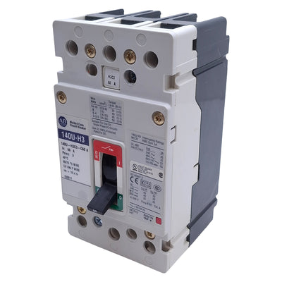 Used Allen Bradley 140U-H3C3-C60 Circuit Breaker 3-Pole, 60A, 240/600VAC Voltage