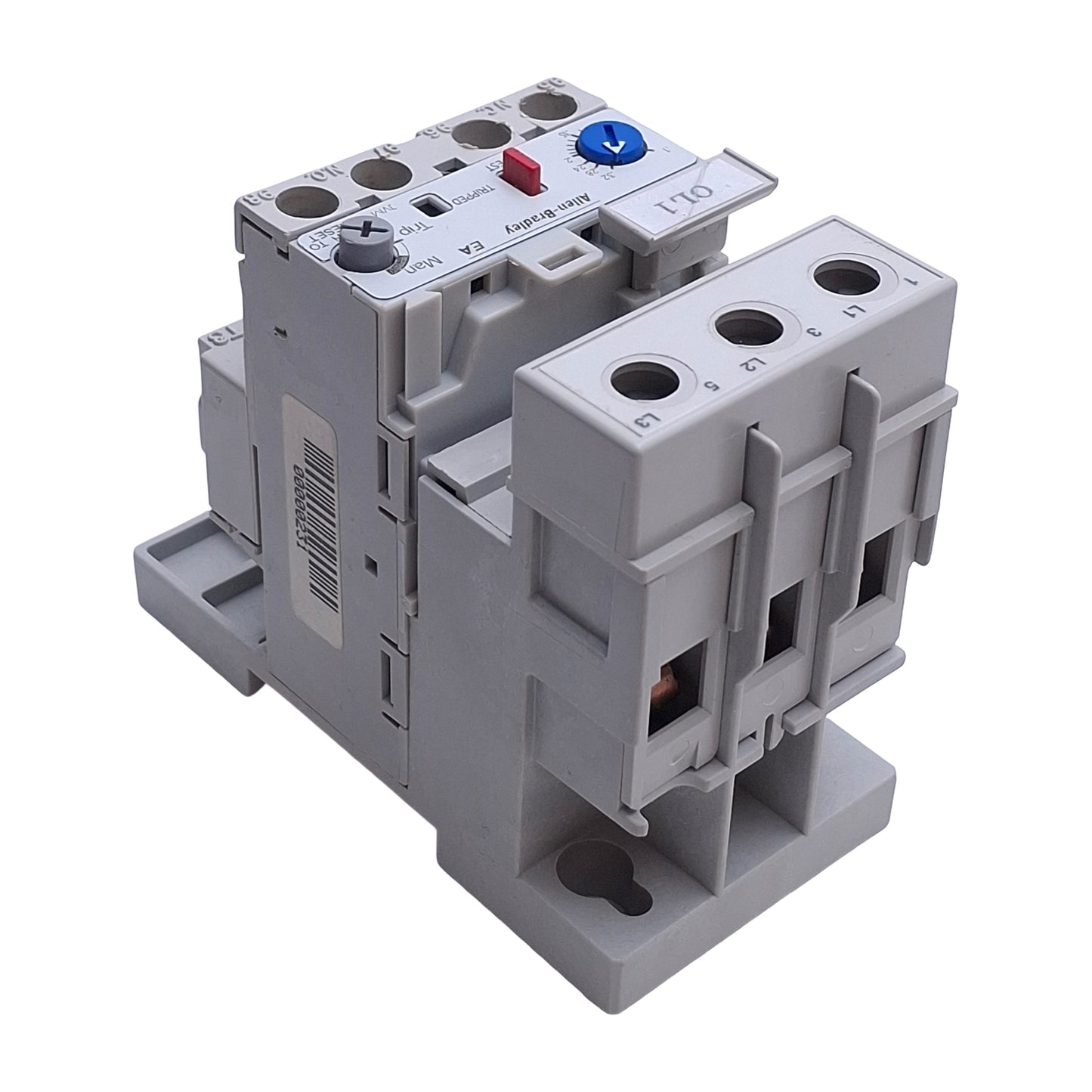 Used Allen Bradley 193-EA1AB Overload Relay w/ Mount, 0.1A to 0.32A, 3-Pole 1NO&1NC