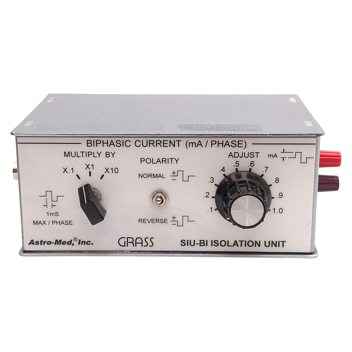 Used Astro-Med Grass SIU-BI Stimulus Isolation Unit, Biphasic Current, 0.1-1.0mA, BNC