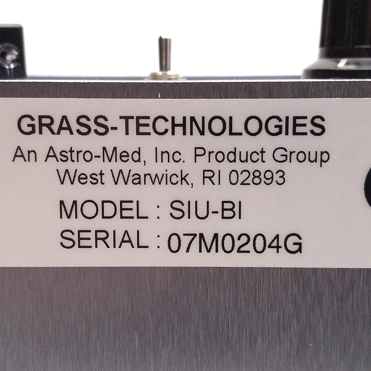 Used Astro-Med Grass SIU-BI Stimulus Isolation Unit, Biphasic Current, 0.1-1.0mA, BNC