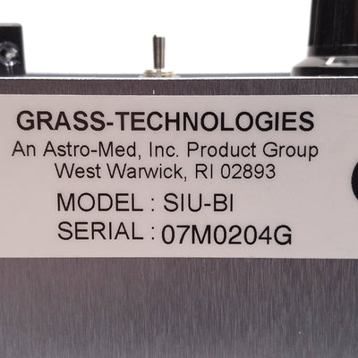 Used Astro-Med Grass SIU-BI Stimulus Isolation Unit, Biphasic Current, 0.1-1.0mA, BNC