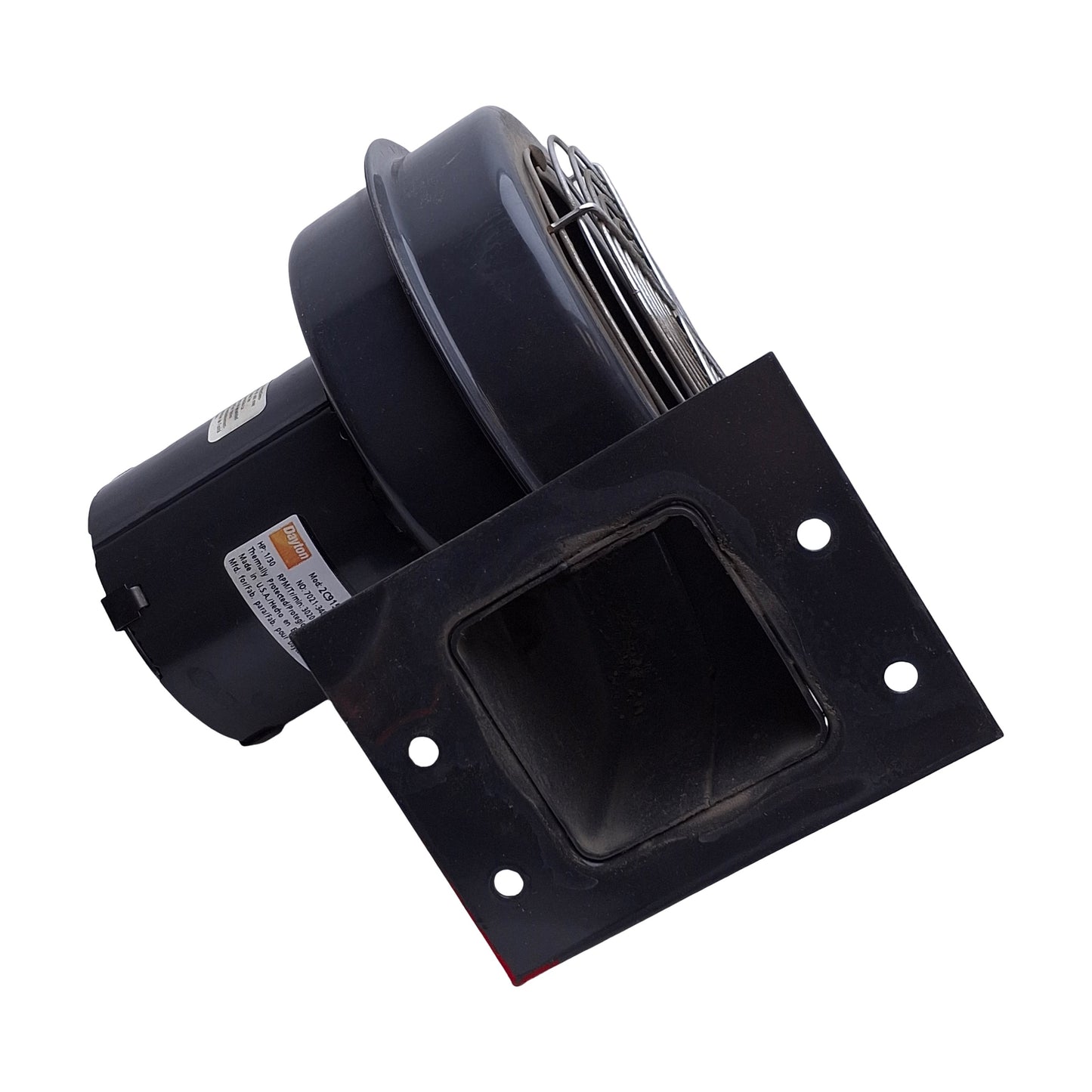 Used Dayton 2C915A Shaded Pole Blower, 140CFM, 3020RPM, 230VAC, 2.5in x 2.5in Outlet