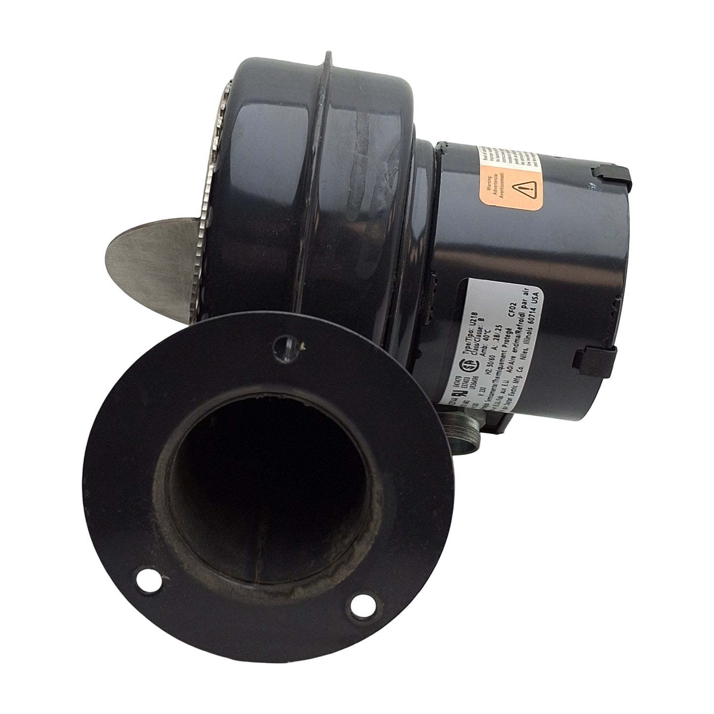 Used Dayton 2C914A Direct Drive Blower, 230VAC 1/125HP, 3030RPM, ø2.15in Outlet