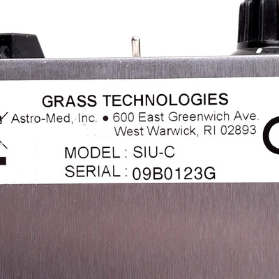 Used Astro-Med Grass SIU-C Stimulus Isolation Unit, Current, x0.1-x1.0, 0.1-1.0mA