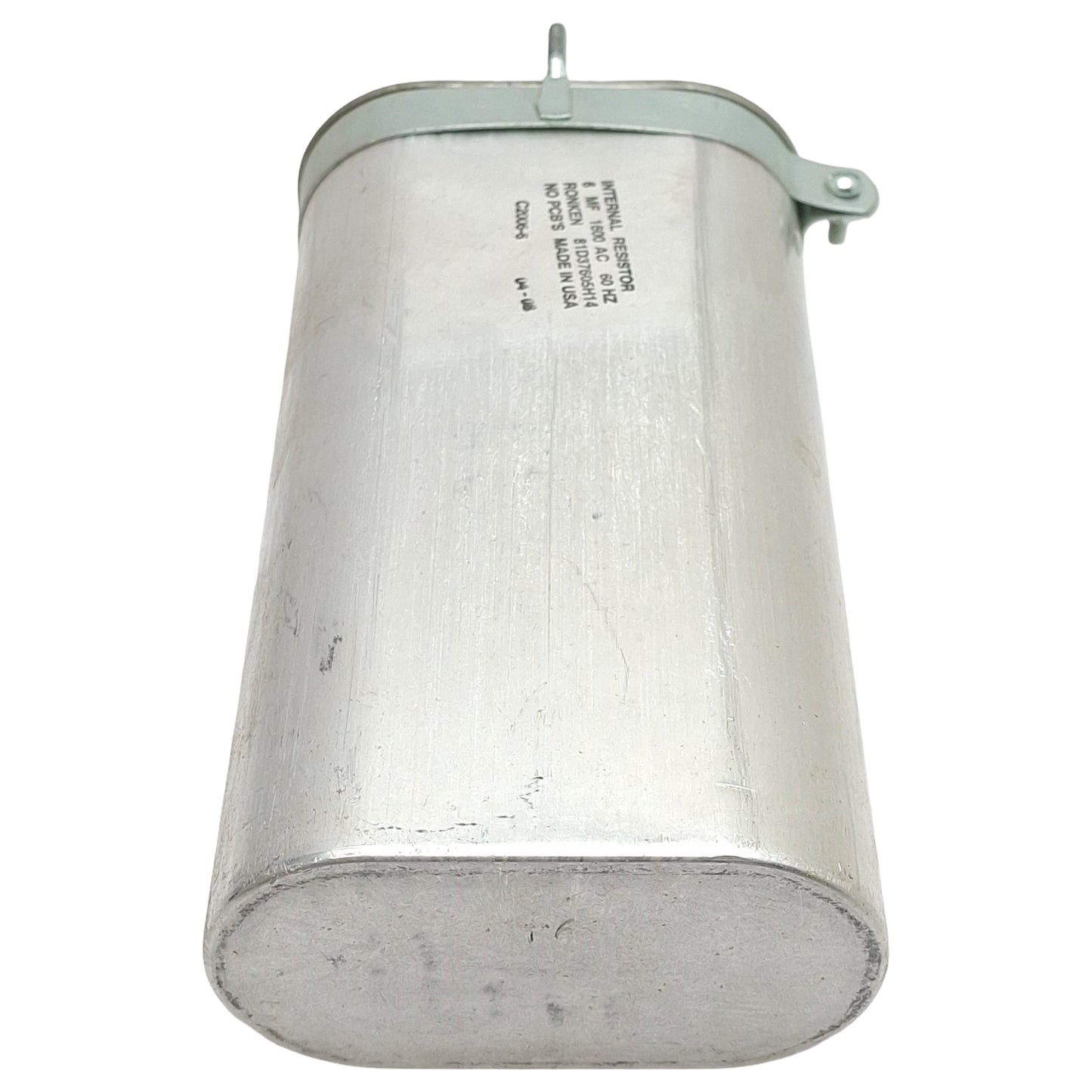 Used Ronken 81D37605H14 Film-Paper Capacitor, 6MF, 1600VAC 60Hz, Spade Terminals