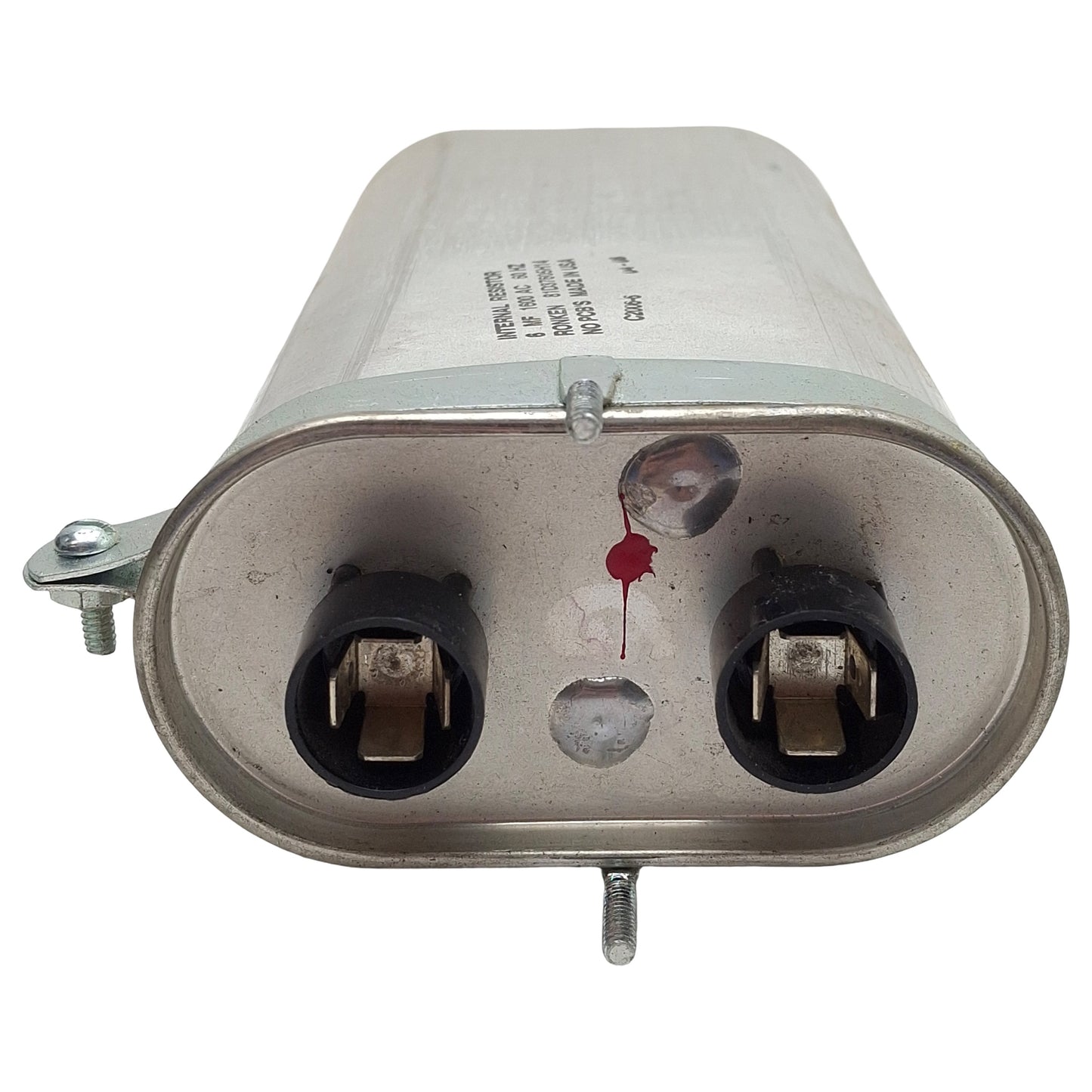 Used Ronken 81D37605H14 Film-Paper Capacitor, 6MF, 1600VAC 60Hz, Spade Terminals