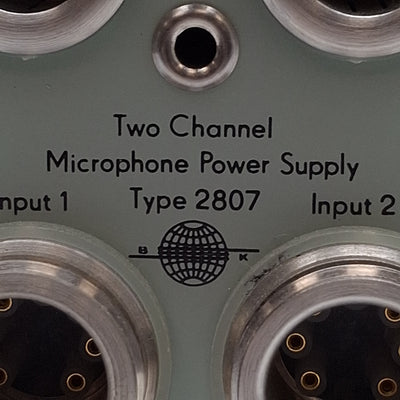 Used Bruel & Kjaer Type 2807 Two Channel Microphone Power Supply 2Hz-200kHz, 28V Out