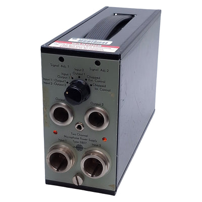 Used Bruel & Kjaer Type 2807 Two Channel Microphone Power Supply 2Hz-200kHz, 28V Out
