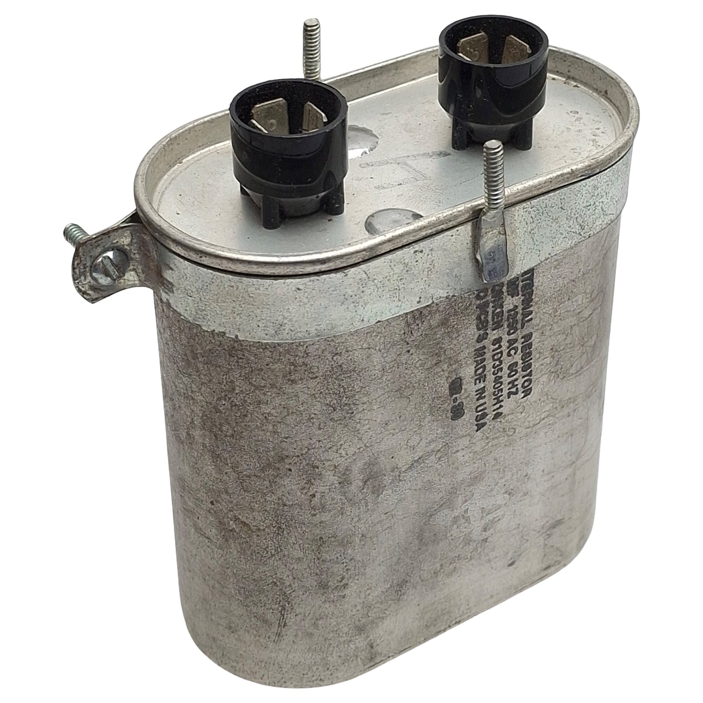 Used Ronken 81D35405H14 Film-Paper Capacitor, 4MF, 1250VAC 60Hz, Spade Terminals