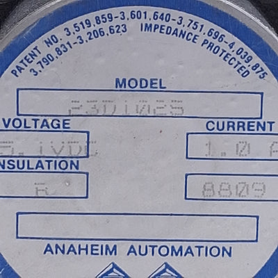 Used Anaheim Automation 23D102S Stepper Motor ø0.25in, 5.1VDC 1A, 1.8° Step, NEMA 23