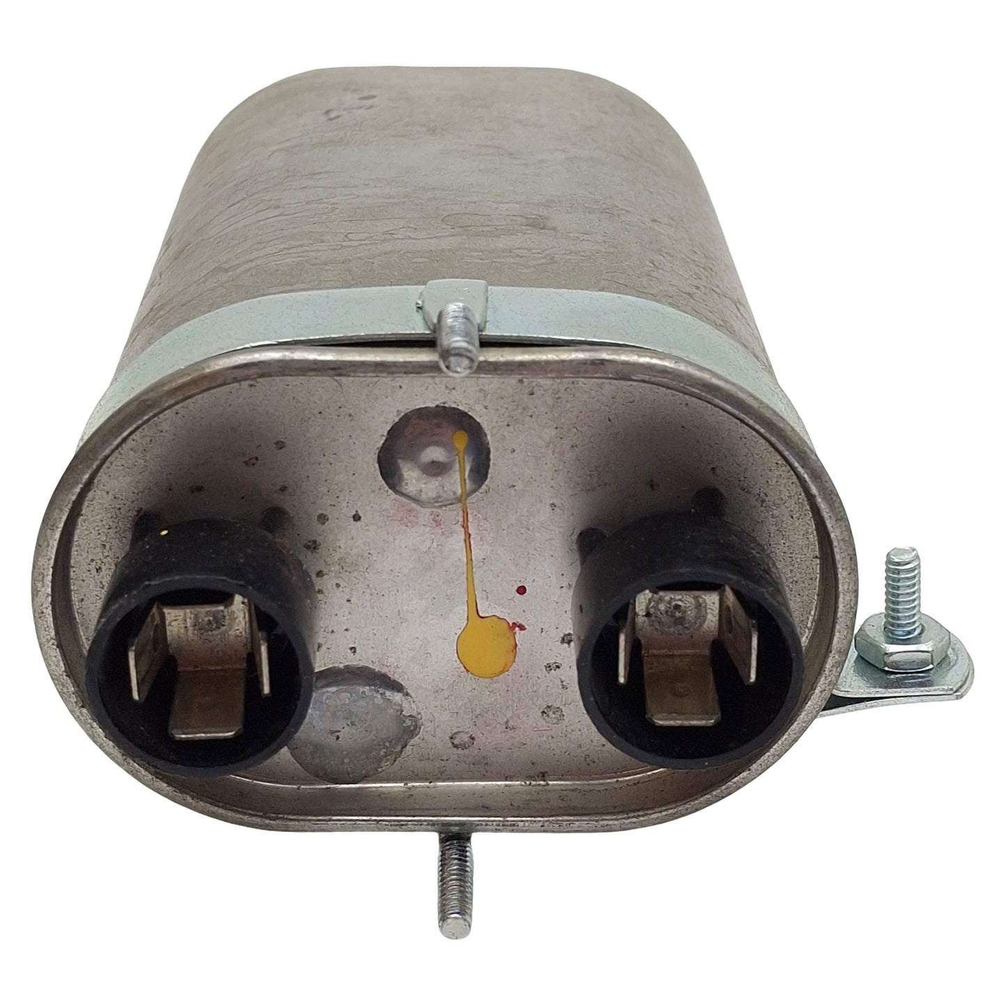 Used Ronken 81C38285H14 Film-Paper Capacitor, 2.8MF, 1800VAC 60Hz, Spade Terminals